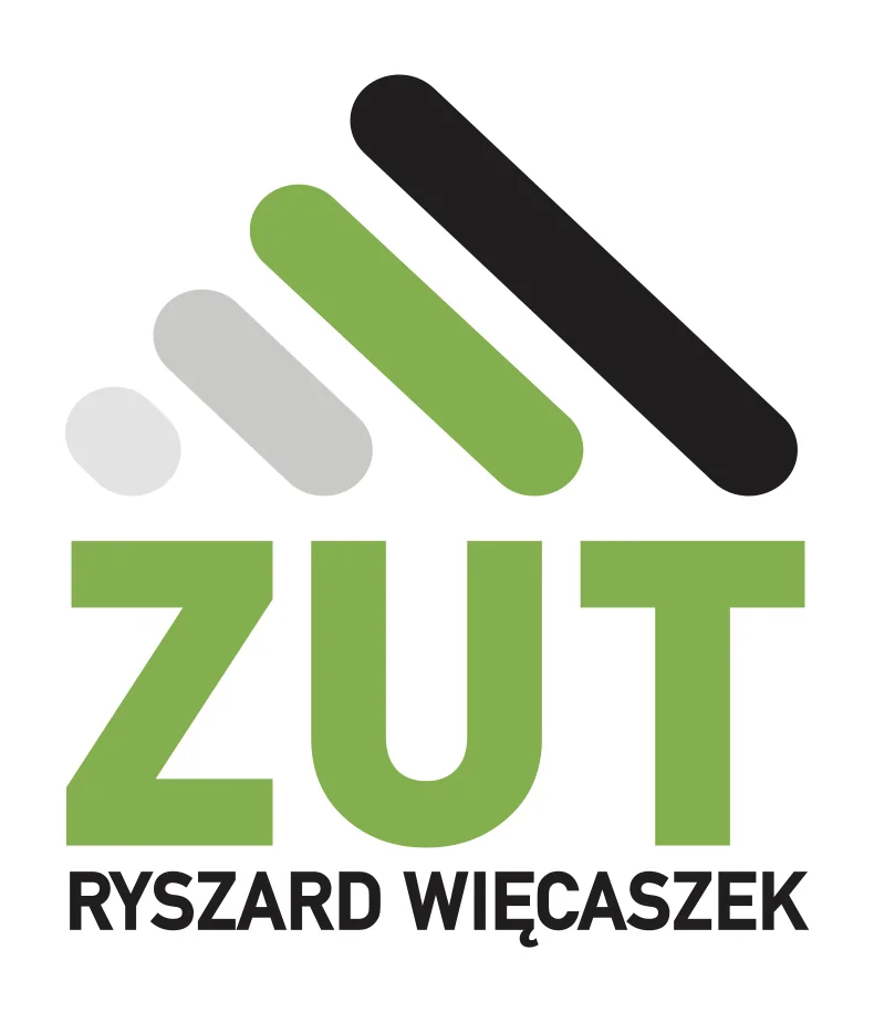 Logo ZUT z napisem Ryszard Więcaszek na białym tle.